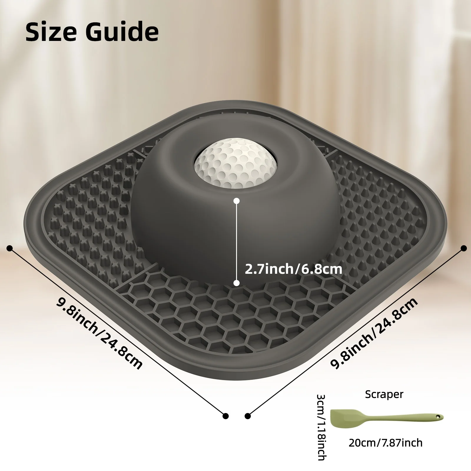 Comedouro Lento para Pets com Ventosa e Design de Bola Rolante - Imagem 2