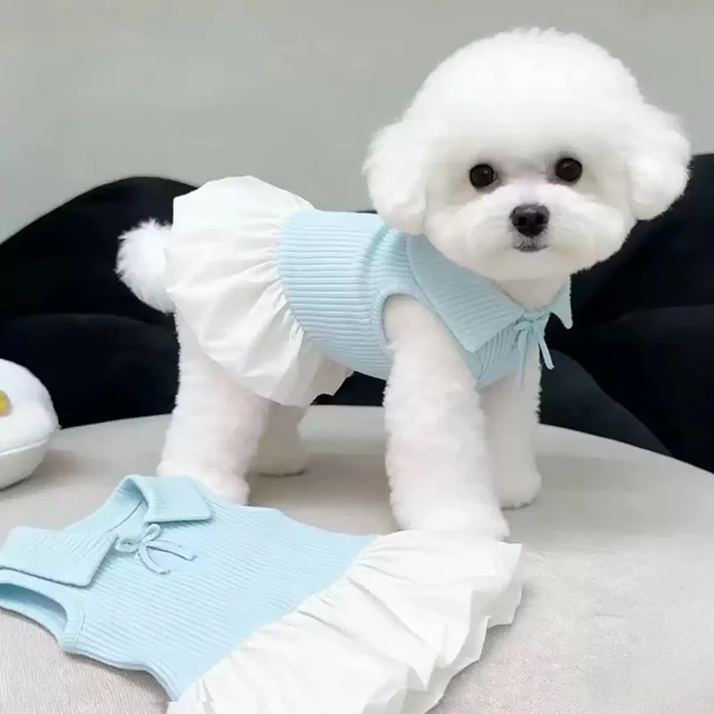 vestido polo para cães de poliéster