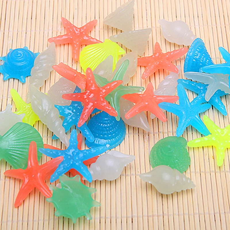 Pedras Luminosas para Aquário 50 pçs Formato Concha 2-4 cm - Imagem 5