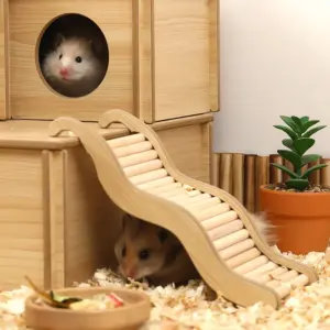 escada de madeira para hamster