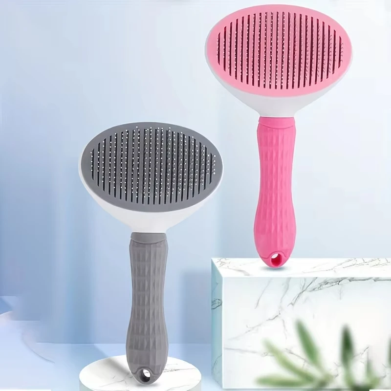 Escova Autolimpante para Cães e Gatos com Um Botão - Imagem 3