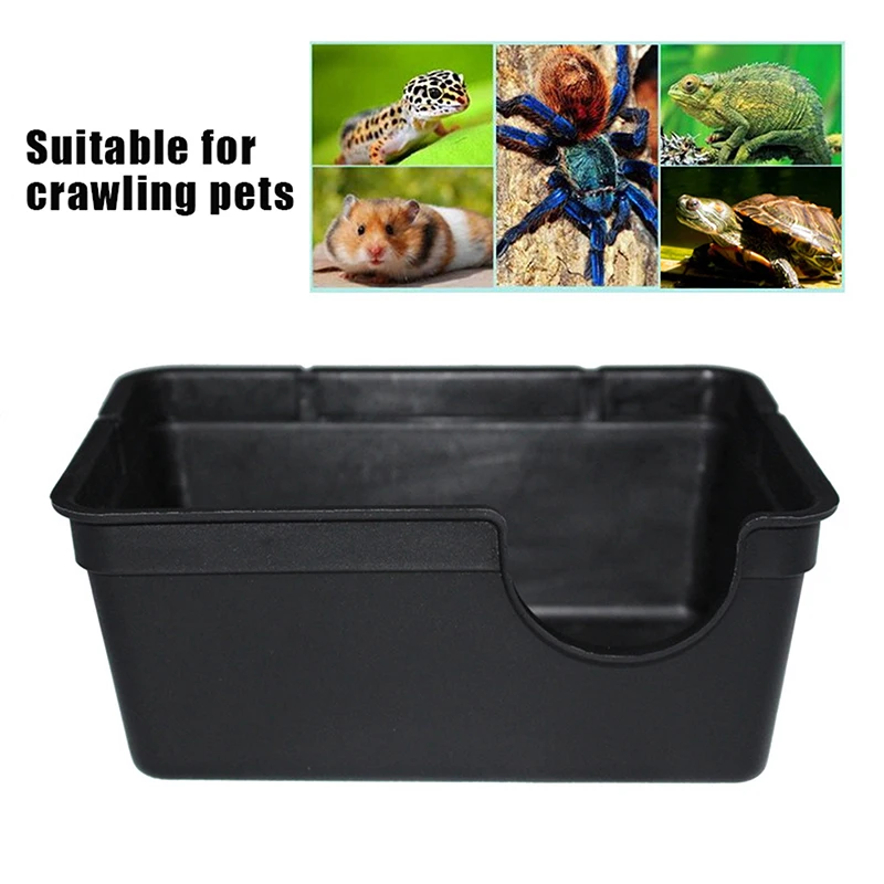Caverna para Répteis de Plástico Preto e Branco com 2 Tamanhos - Imagem 4