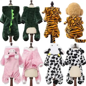 macacão de fleece para cães pequenos