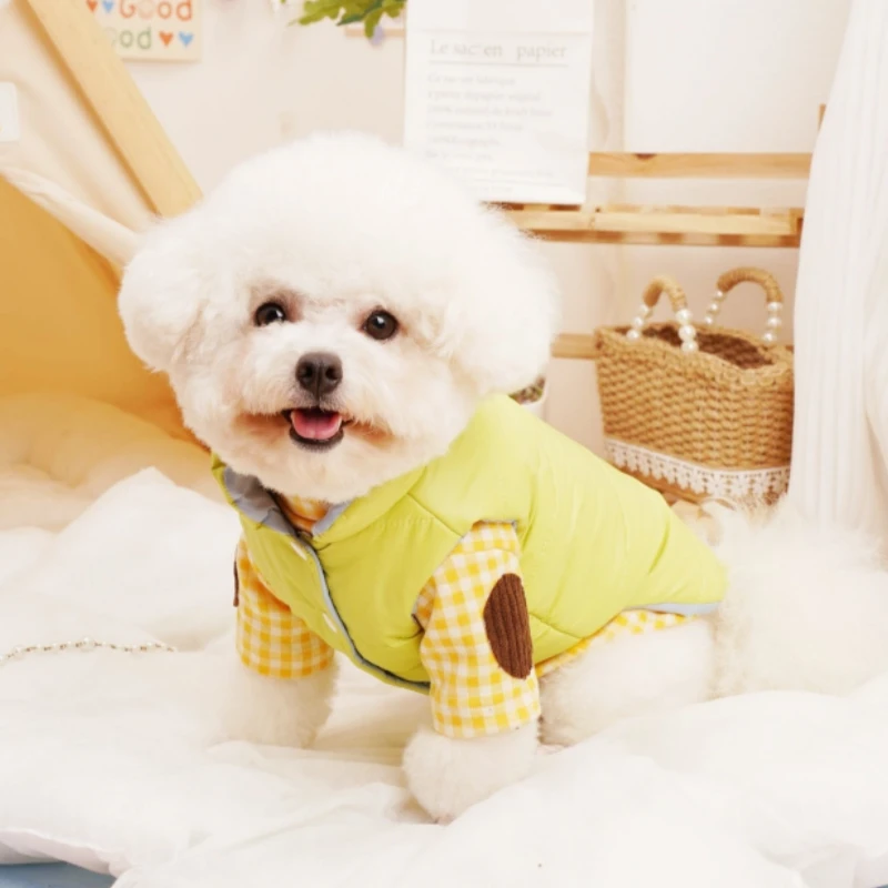 Camisa para Cães e Gatos de Algodão Xadrez com Corte 3D - Imagem 4