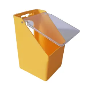 alimentador para pássaros com tampa transparente