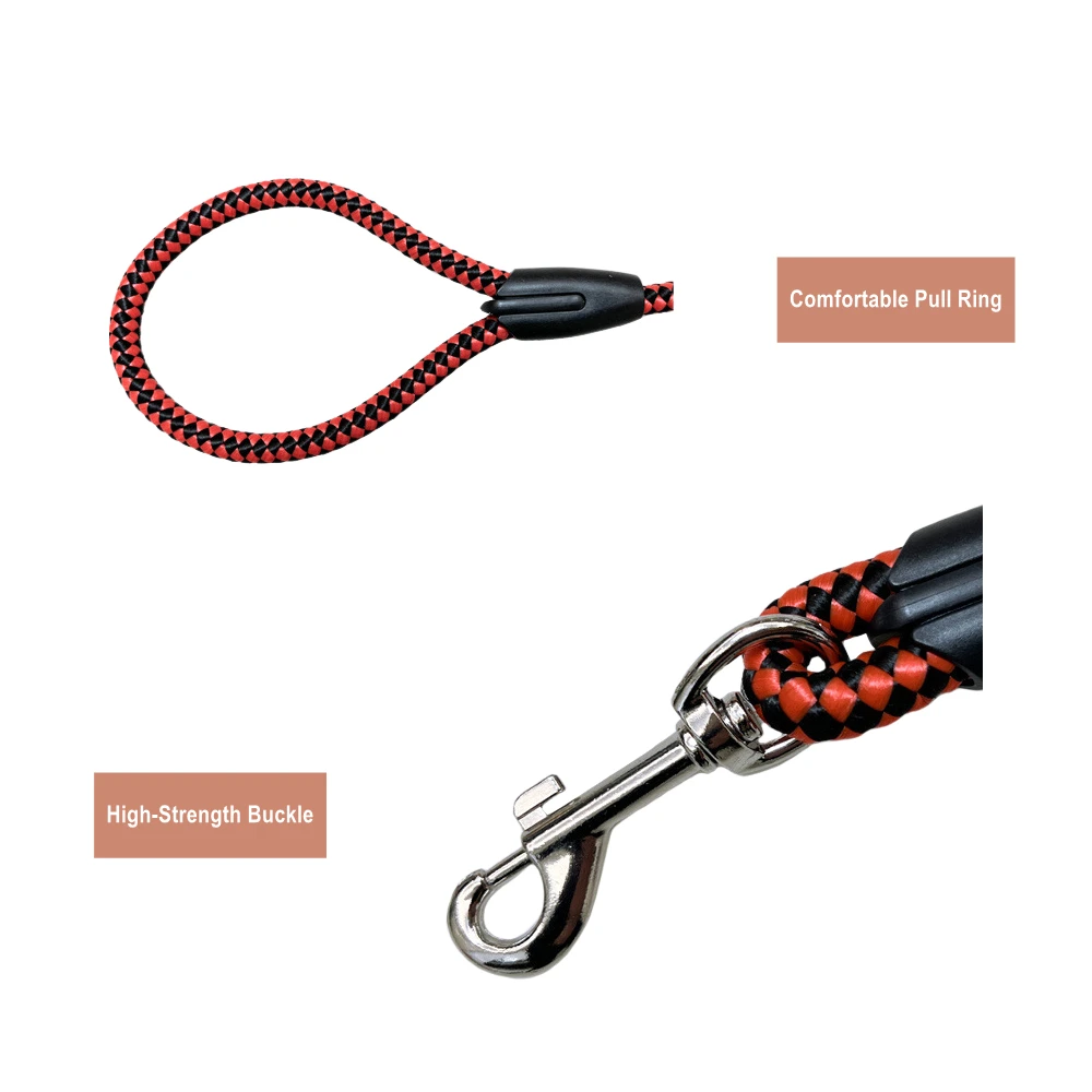 Conjunto Coleira e Guia para Cães Nylon Ajustável para Passeio - Image 5