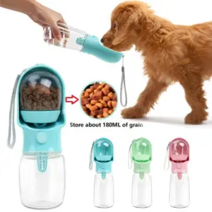 garrafa de água portátil para cães e gatos