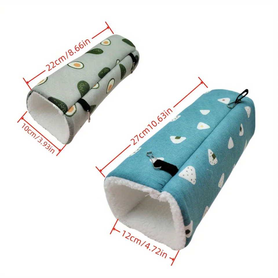 Túnel de Pelúcia para Hamster Rato Cobaia Super Macio - Imagem 6