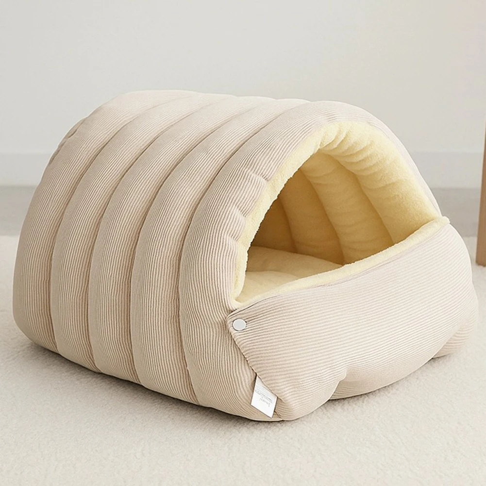 Cama Caverna para Gatos de Pelúcia com Capa Removível - Imagem 5