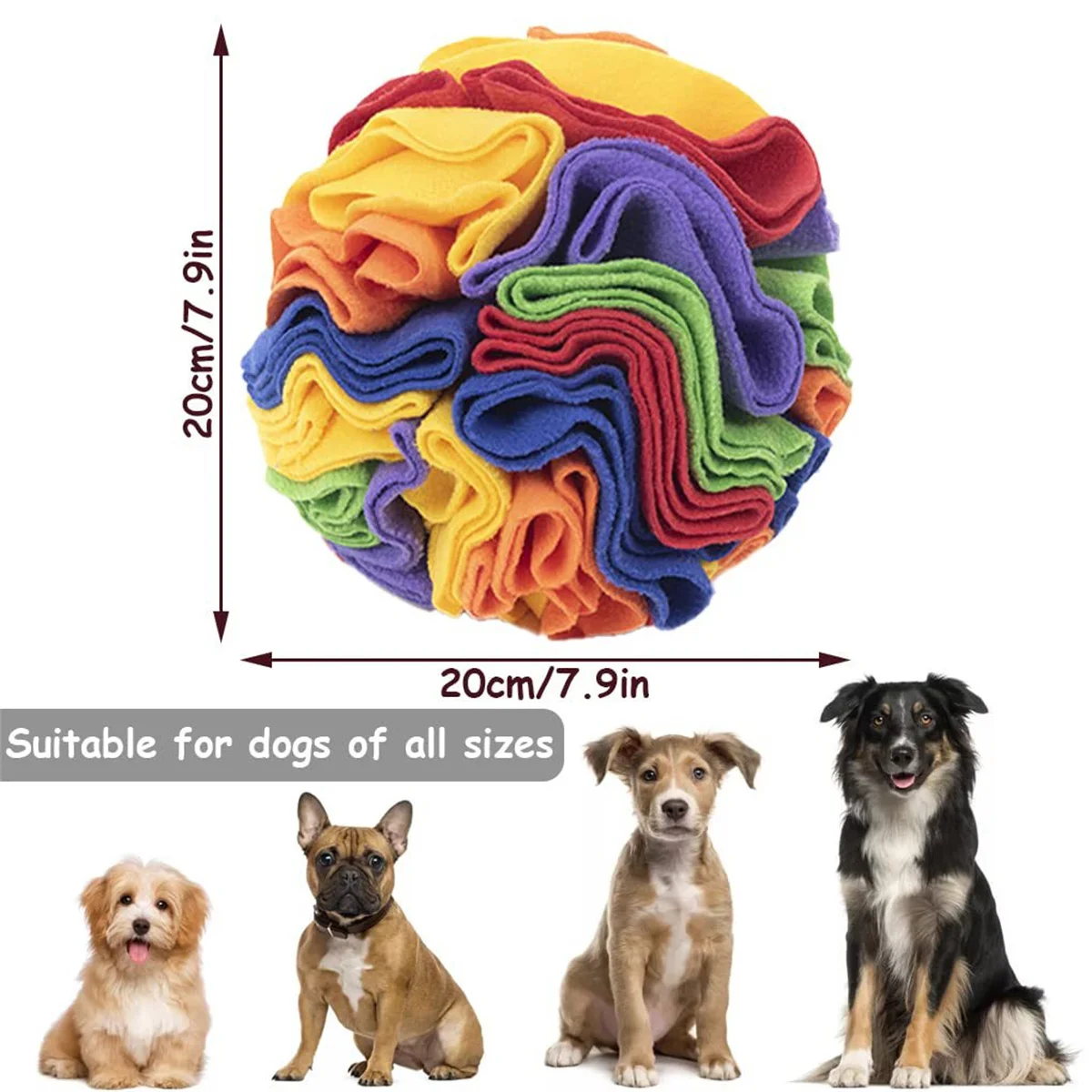 Brinquedo de Quebra-Cabeça para Cães com Bola de Cheirar Dobrável - Imagem 3