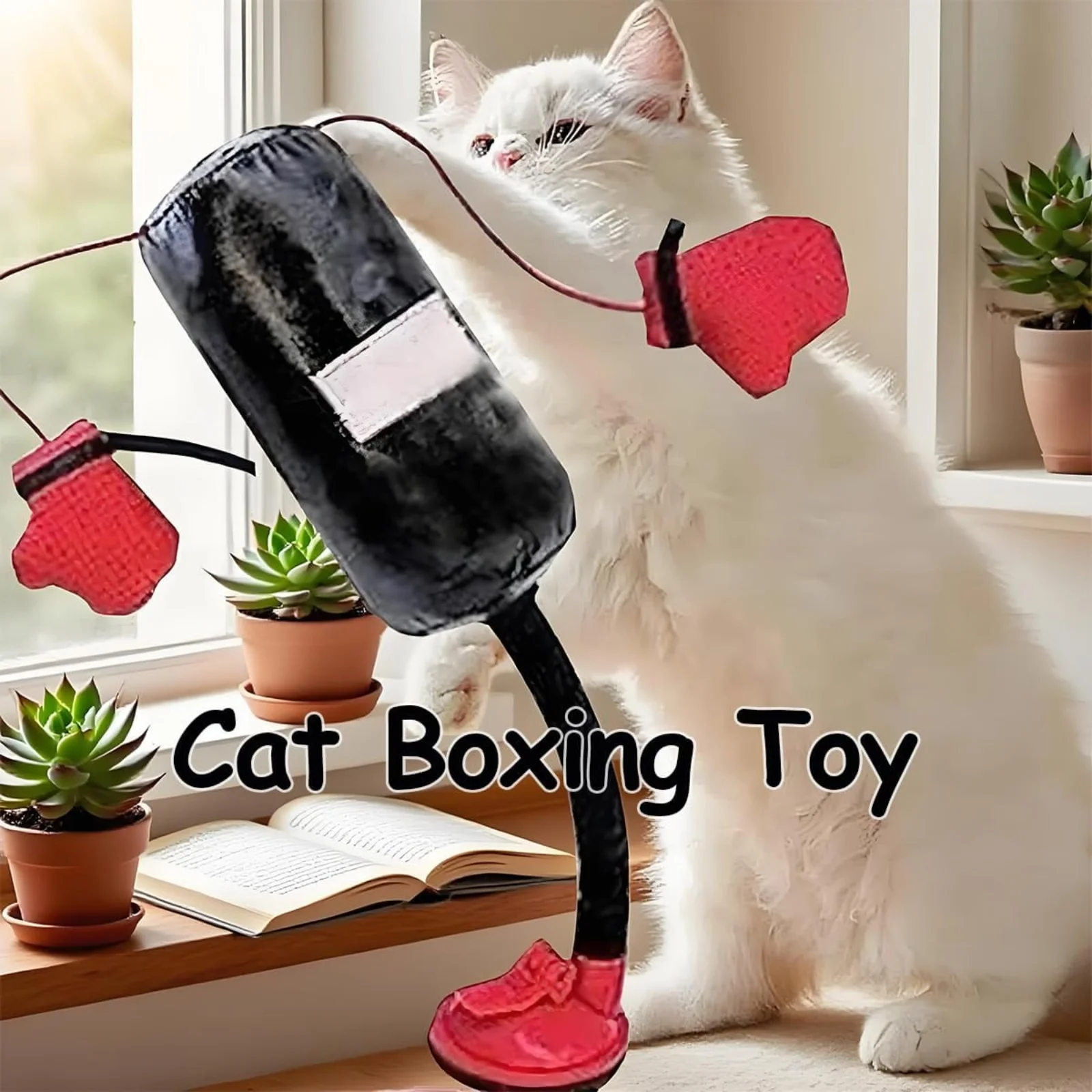 Brinquedo de Boxe para Gatos de 38 cm Autossustentável - Imagem 2