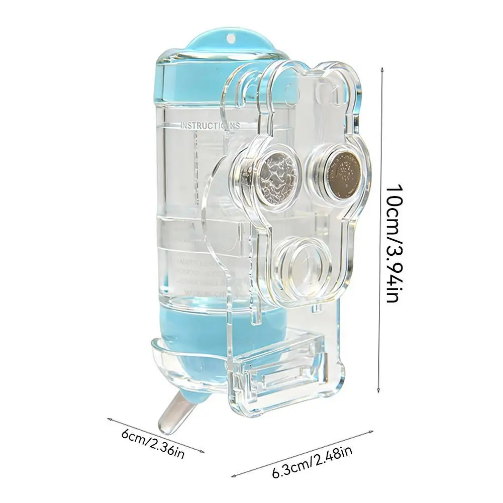 Suporte Magnético para Garrafa de Água de Hamster Ajustável Transparente - Imagem 6