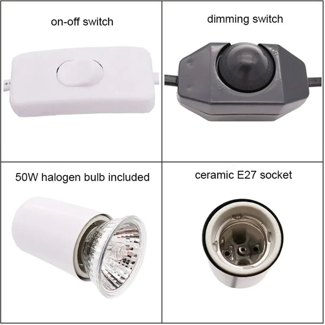Lâmpada de Aquecimento para Répteis 50W com Bocal E27 - Imagem 4