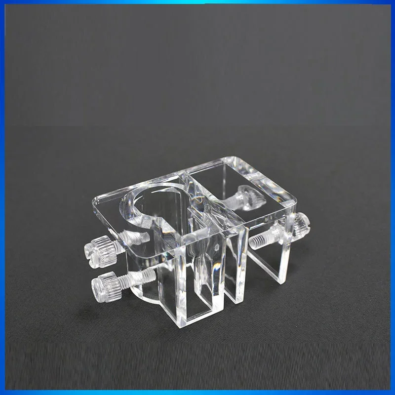 Braçadeira para Tubo de Aquário Acrílica 60x40x35mm com Parafusos - Imagem 2