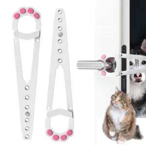 trava de porta para gatos ajustável