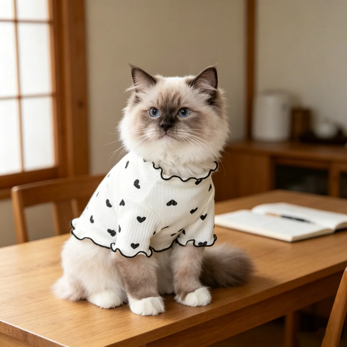 Colete para Cães e Gatos com Estampa e Bordas Onduladas - Imagem 5