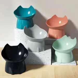 tigela elevada para gatos antiderrapante
