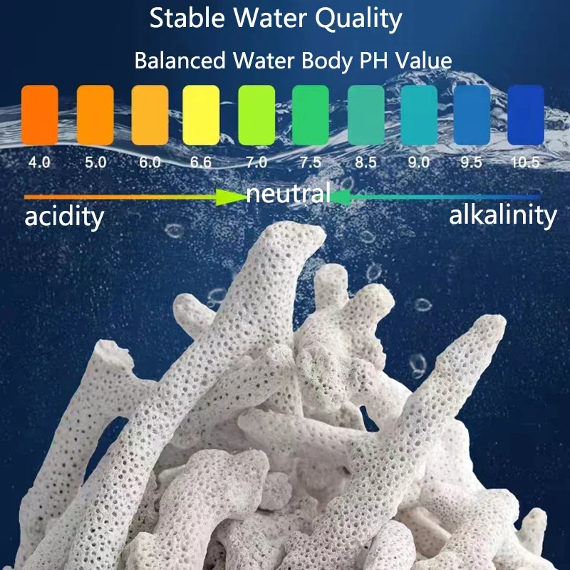 Material Filtrante para Aquário Osso de Coral Natural 140g - Imagem 2