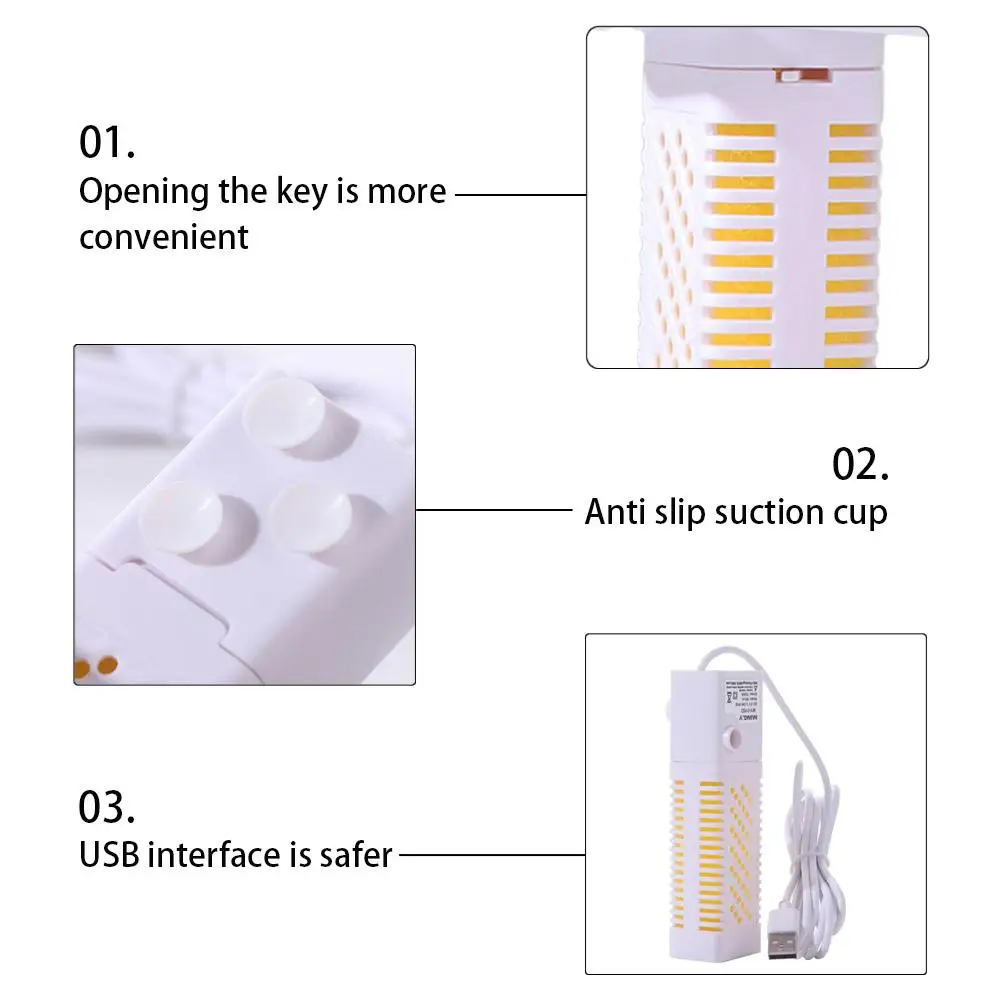 Filtro Submersível USB para Aquário 3,5 W com Bomba 150 L/h - Imagem 2