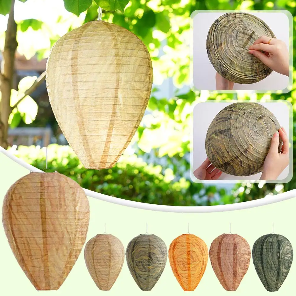 Ninho Falso de Vespa para Jardim 21,6 cm x 27,9 cm para Pendurar - Imagem 5