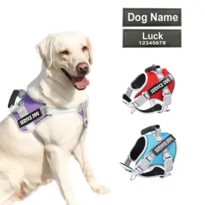 arnês para cães ajustável refletivo
