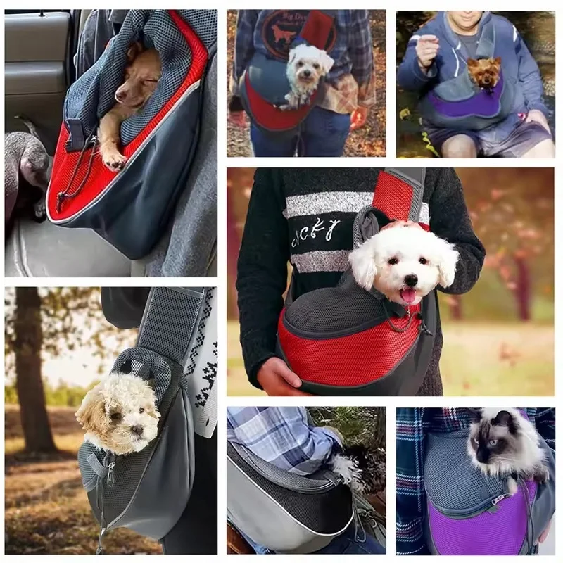 Mochila para Cães e Gatos Pequenos de Malha Respirável Leve - Image 6