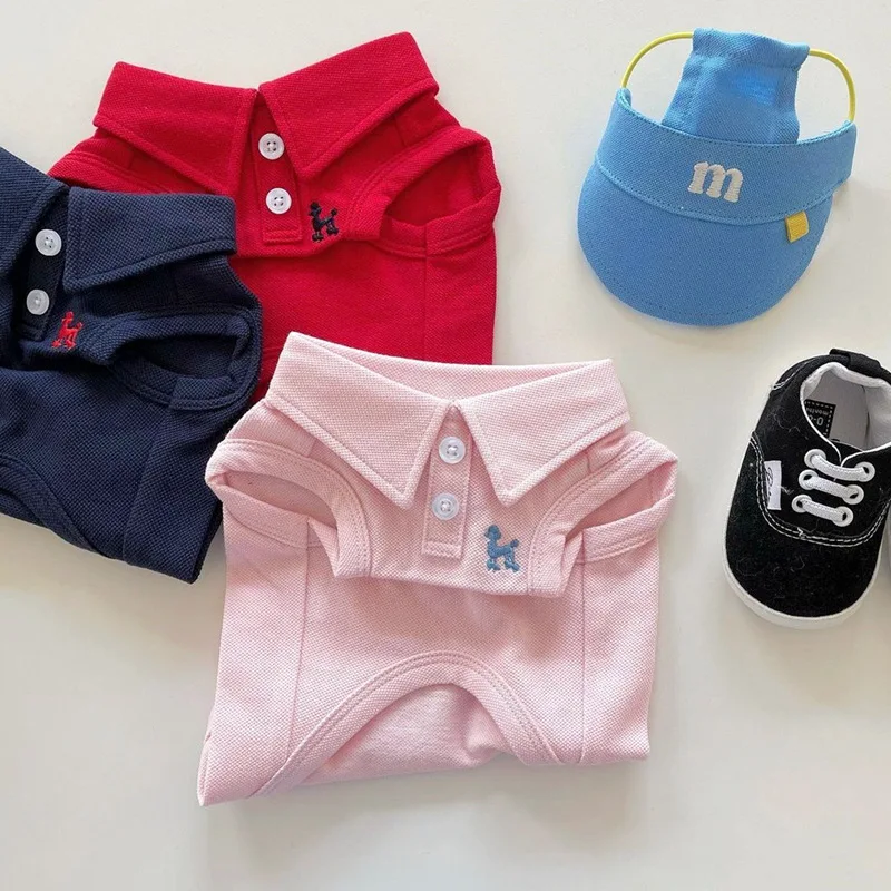 Camisa Polo para Cães e Gatos de Algodão Macio e Respirável - Imagem 3