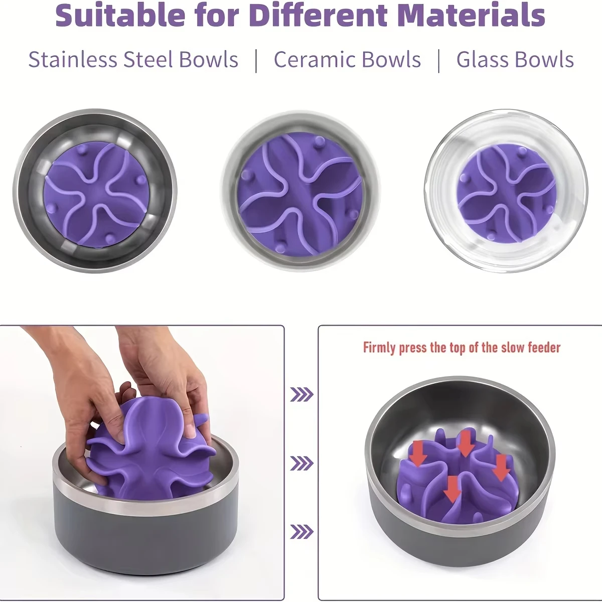 Tigela Lenta para Cães de Silicone Macio com Quebra-Cabeça - Imagem 4