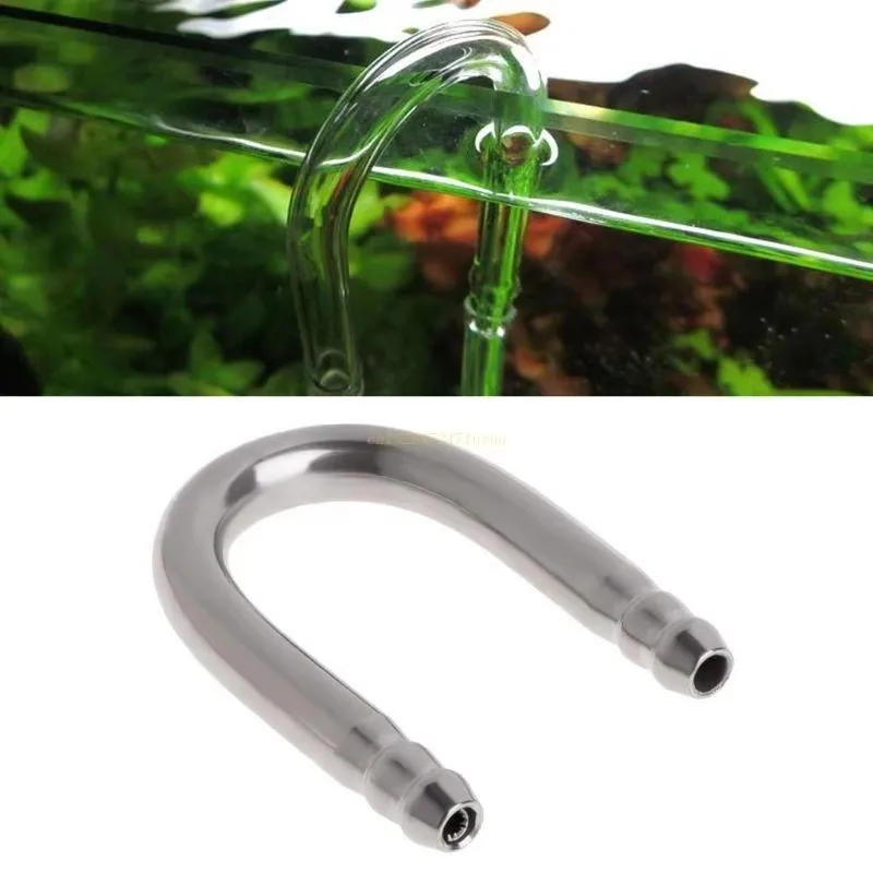 Suporte U para Tubo de CO2 Aquário Aço Inoxidável Vermelho - Imagem 5