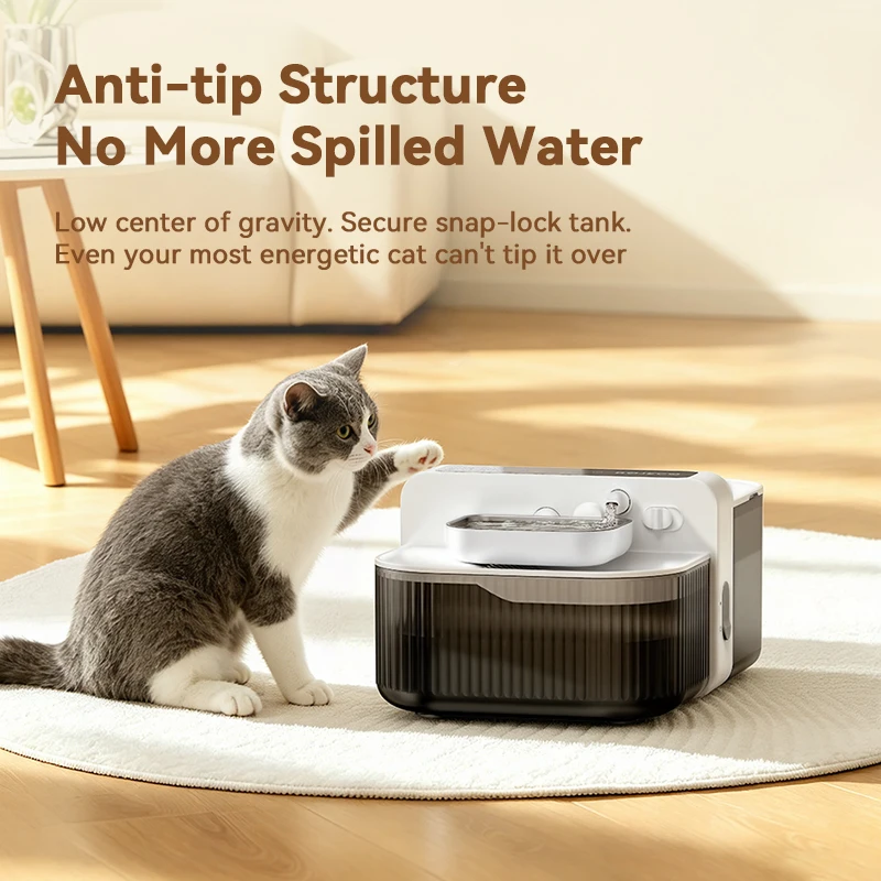 Bebedouro Automático para Gatos 3.5L com Bateria de 180 Dias - Image 2