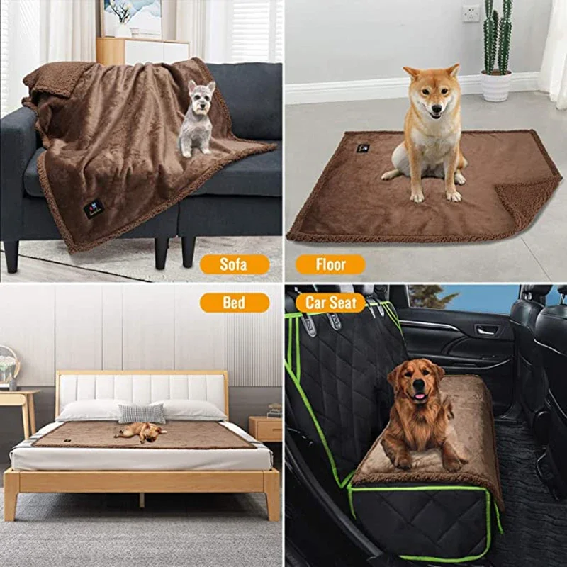 Cobertor para Pet Impermeável de Microfibra com Camadas Triplas - Image 6