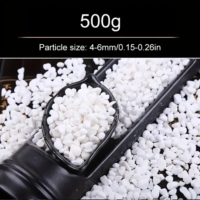 Pedras Decorativas para Aquário 500g Seixo Branco Polido Natural - Imagem 4