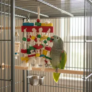 brinquedo interativo para papagaio