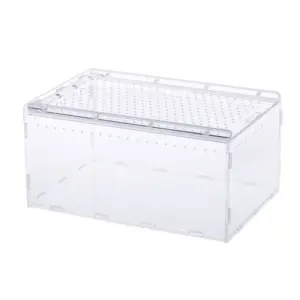 terrário acrílico transparente para répteis
