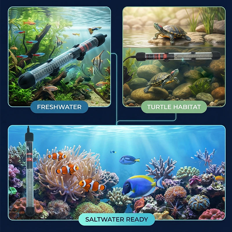 Aquecedor Submersível para Aquário 220V com Termostato e Ventosa - Imagem 4