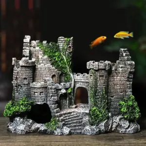 castelo para aquário de resina