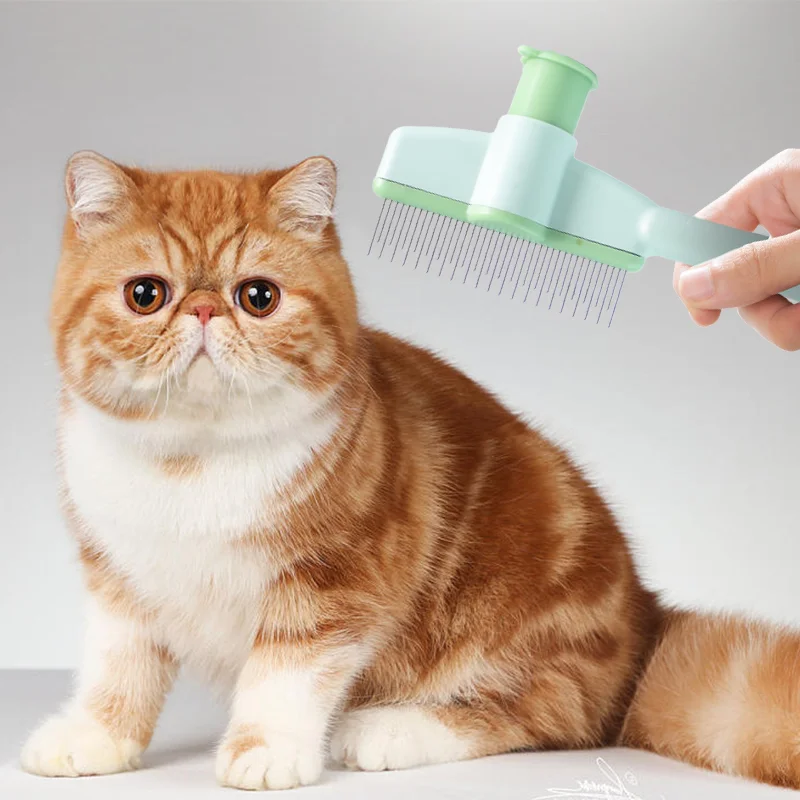 Escova para Gatos Profissional Remover Nós e Pelos 20x8 cm - Imagem 4