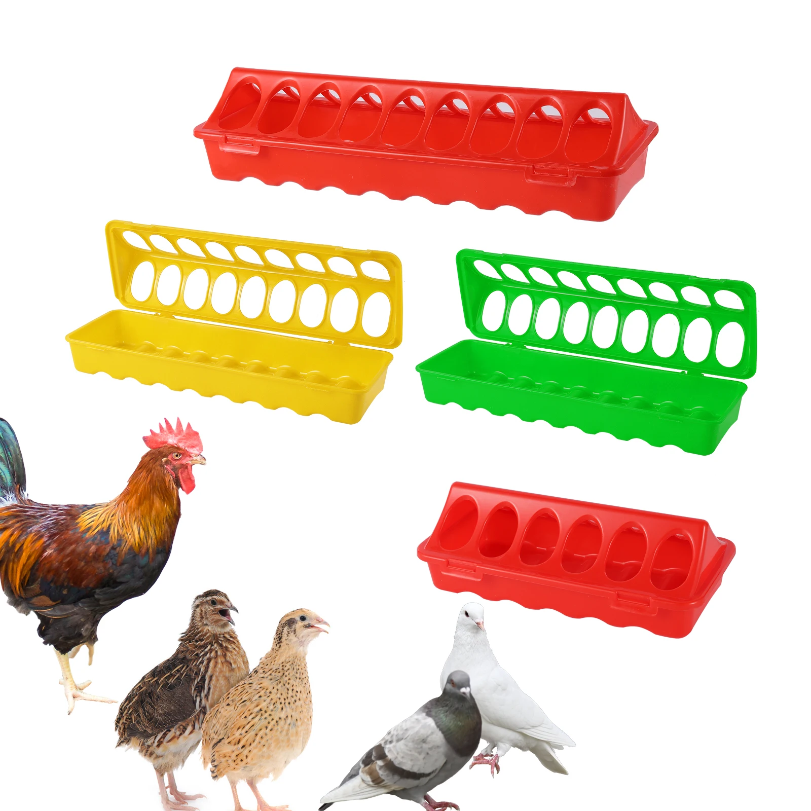 Comedouro para Aves Plástico com 22 Furos e 40 cm - Imagem 6