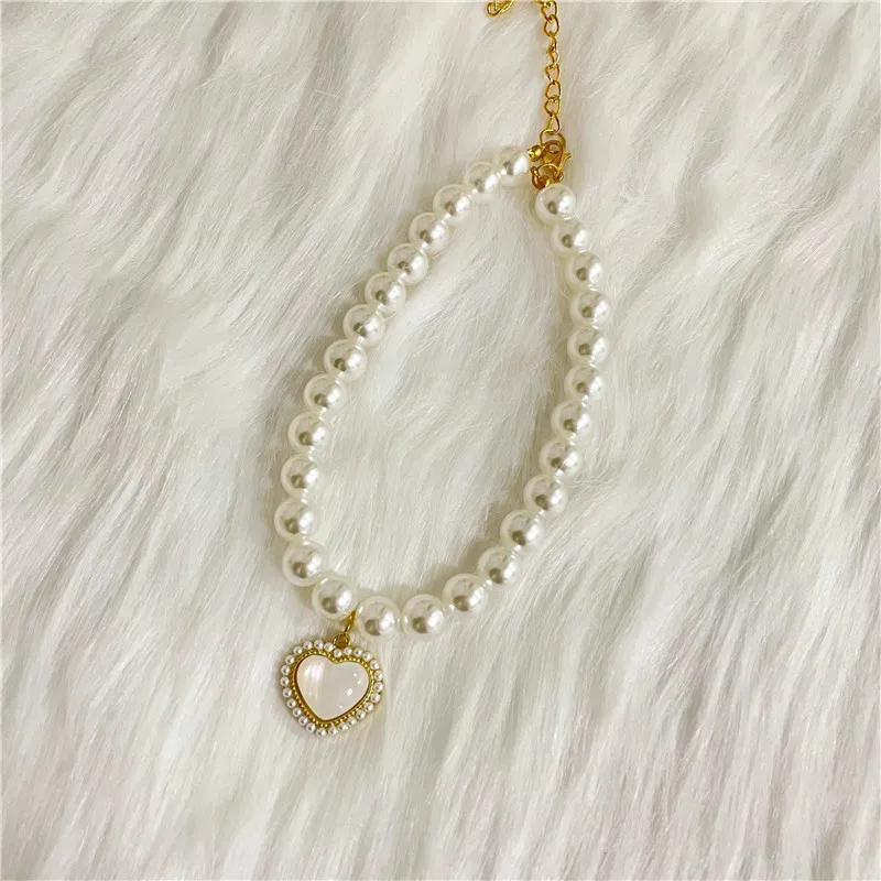 Coleira Pérola para Cães e Gatos de 20-25 cm com Strass - Imagem 5