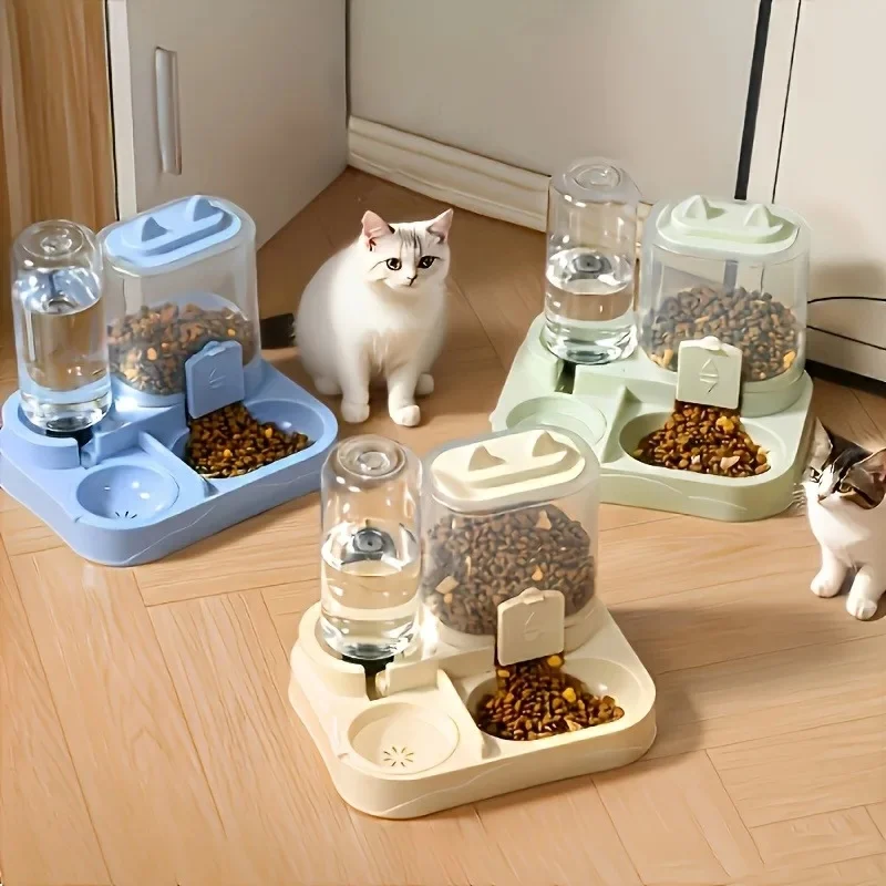 Alimentador Automático para Gatos e Cães Pequenos 2 em 1 Grande Capacidade - Imagem 3