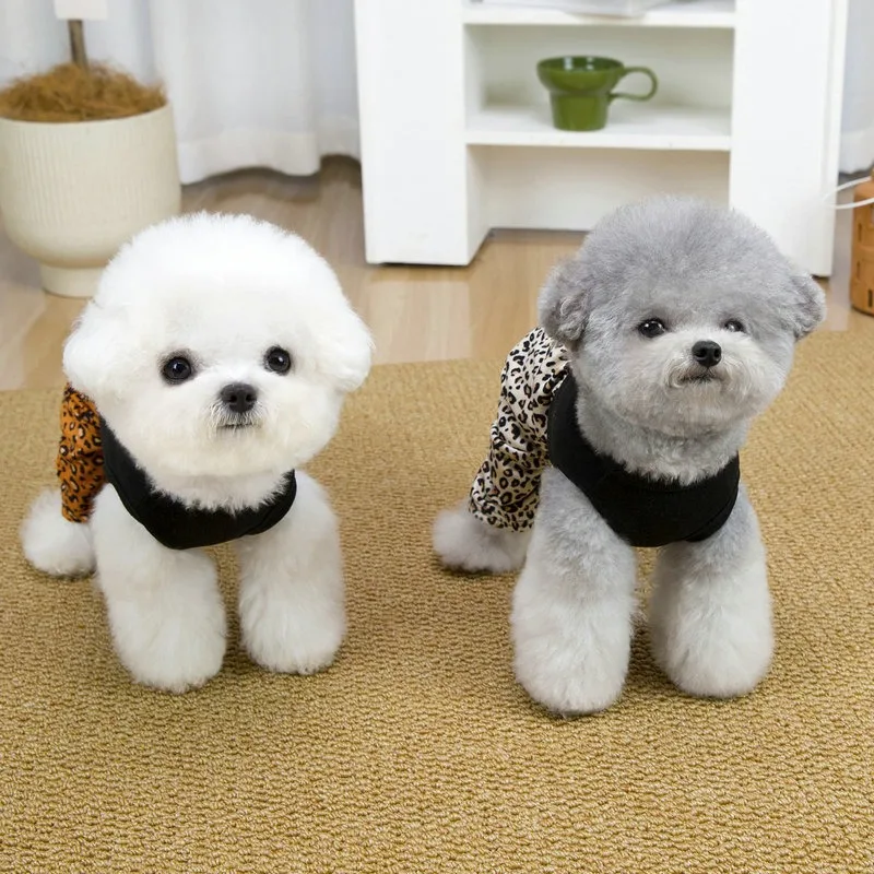 Macacão para Cães de Poliéster com Estampa de Leopardo para Cães de 2 a 3 kg - Image 5