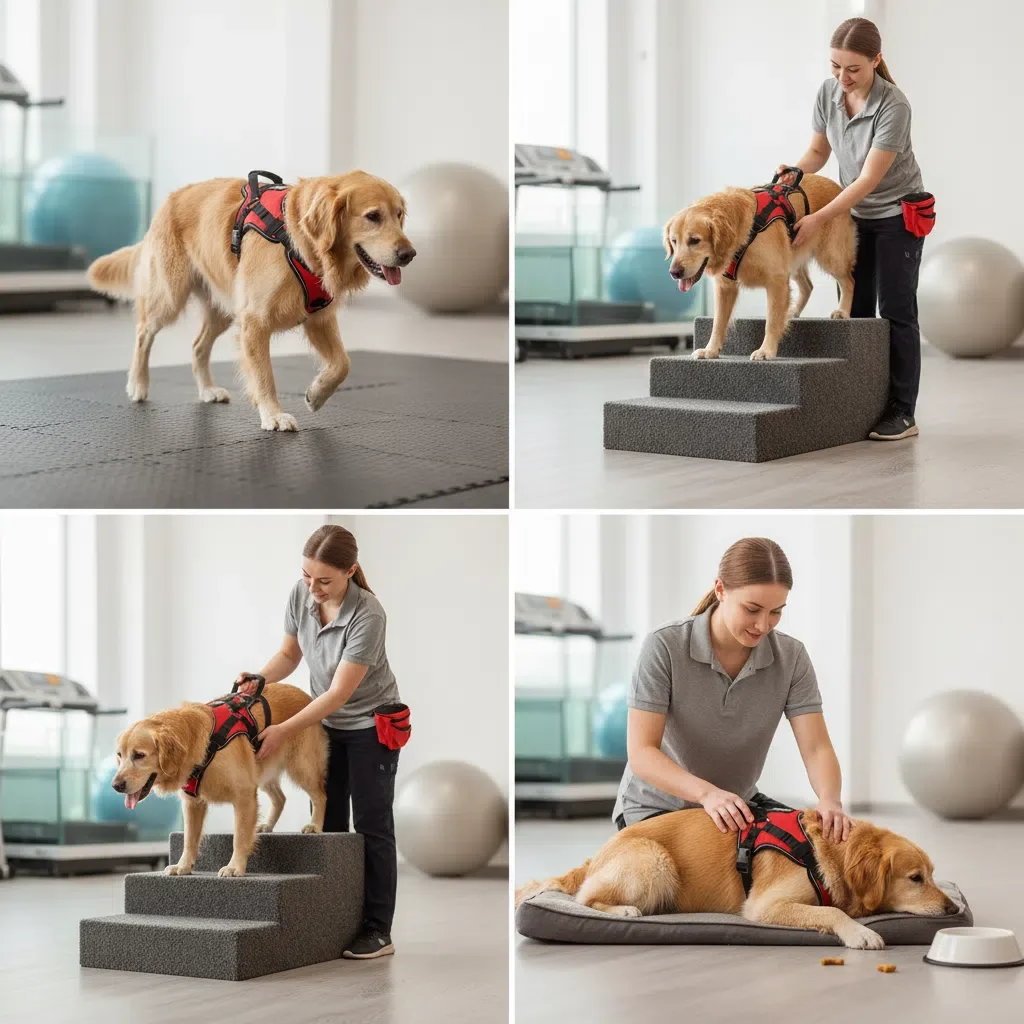 Arnês de Suporte para Cães 3 em 1 com Alça Removível Ajustável - Imagem 4