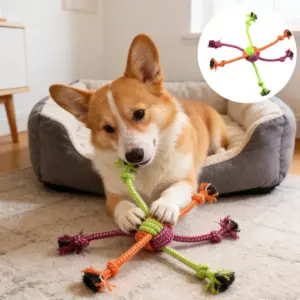 brinquedo nó de corda para cães