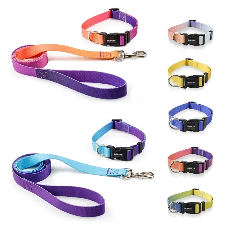 Coleira para Cães e Gatos de Nylon Ajustável para Passeio - Imagem 2