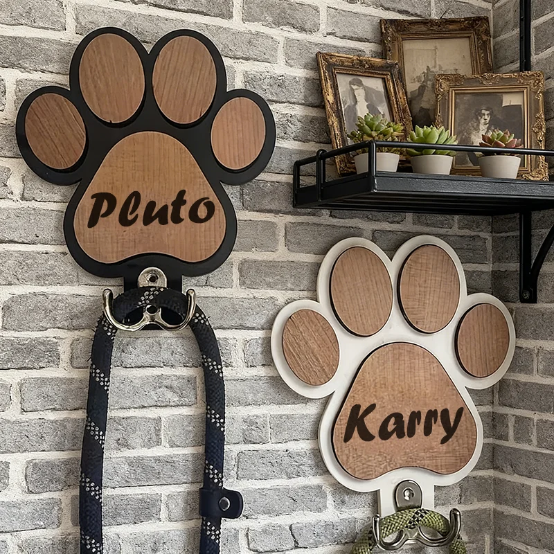 Gancho de Parede para Coleira de Cães com Estampa de Pata 16x16 cm - Image 3