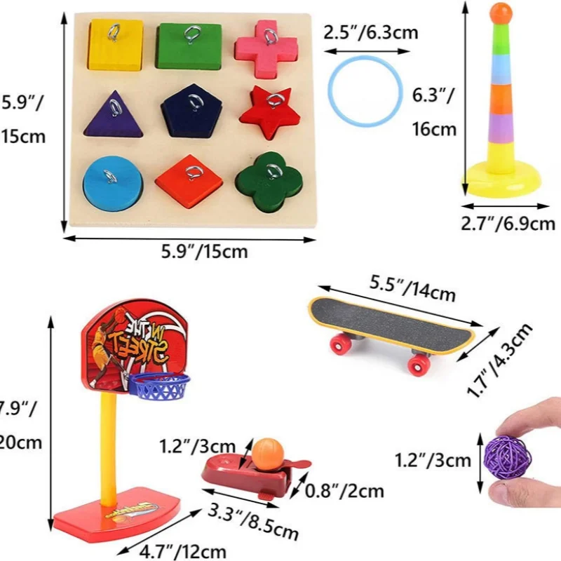 Conjunto de Brinquedos para Papagaio Fácil de Instalar - Image 5