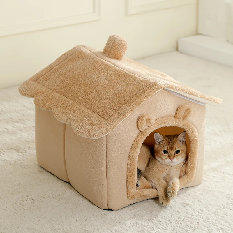 Casa Dobrável para Cães e Gatos Removível e Lavável - Imagem 2