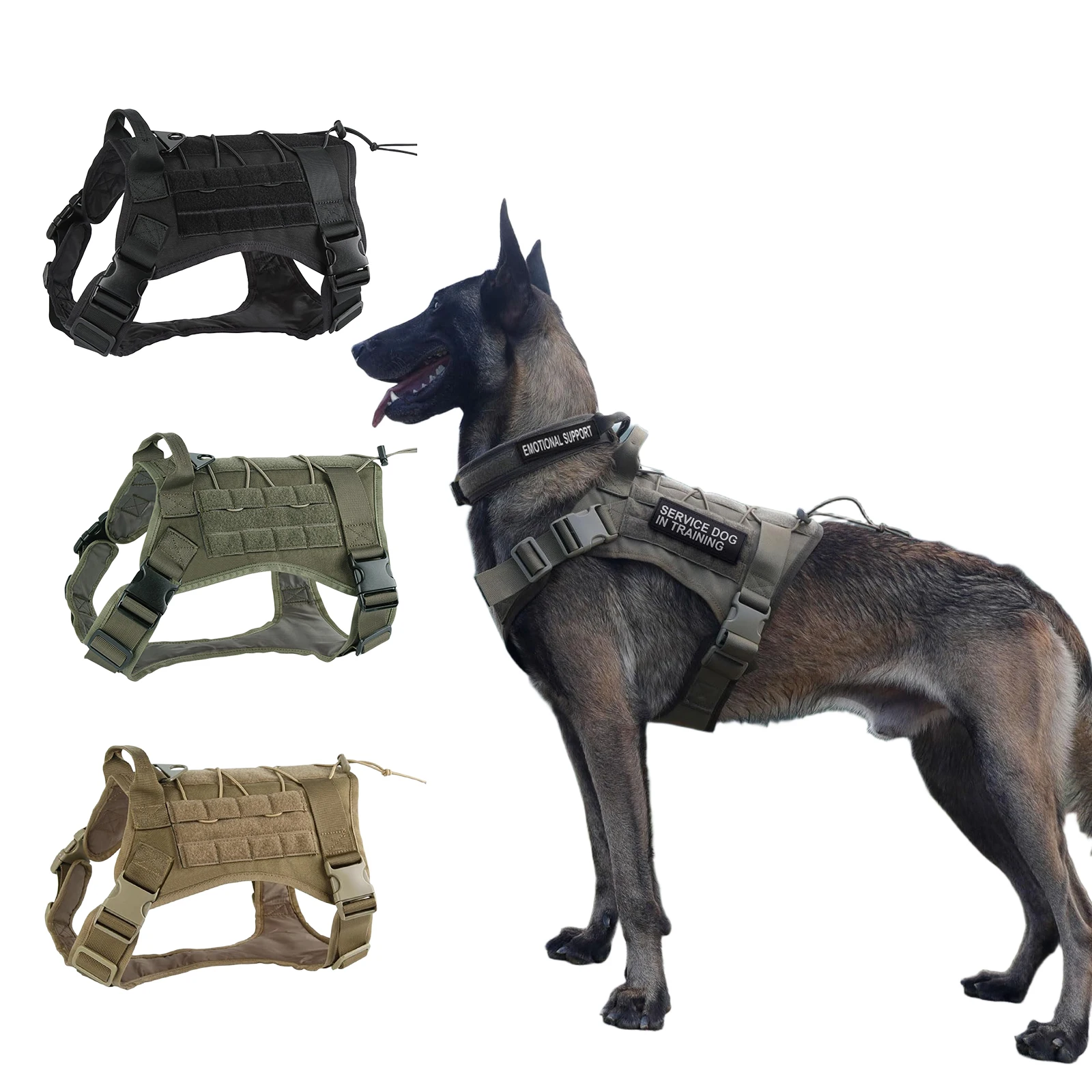 colete tático para cães