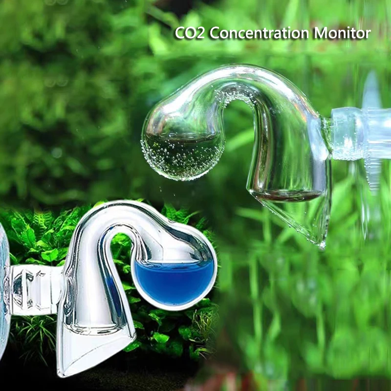 indicador de co2 de aquário de vidro