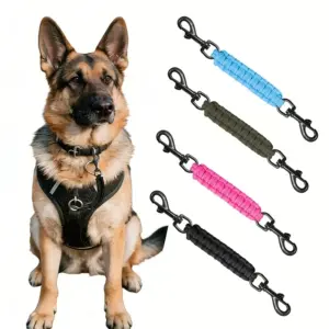 clipe de segurança duplo para coleira de cão